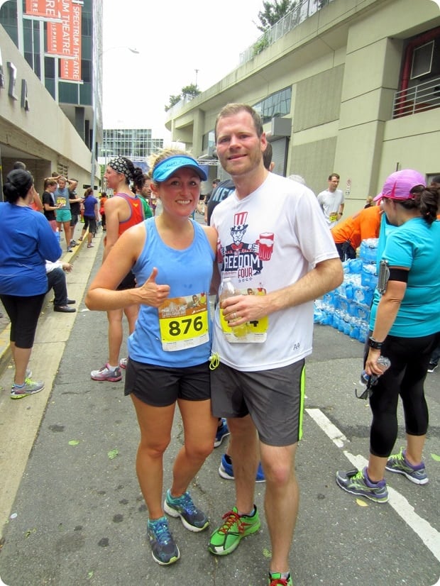 clarendon day 10k finish area