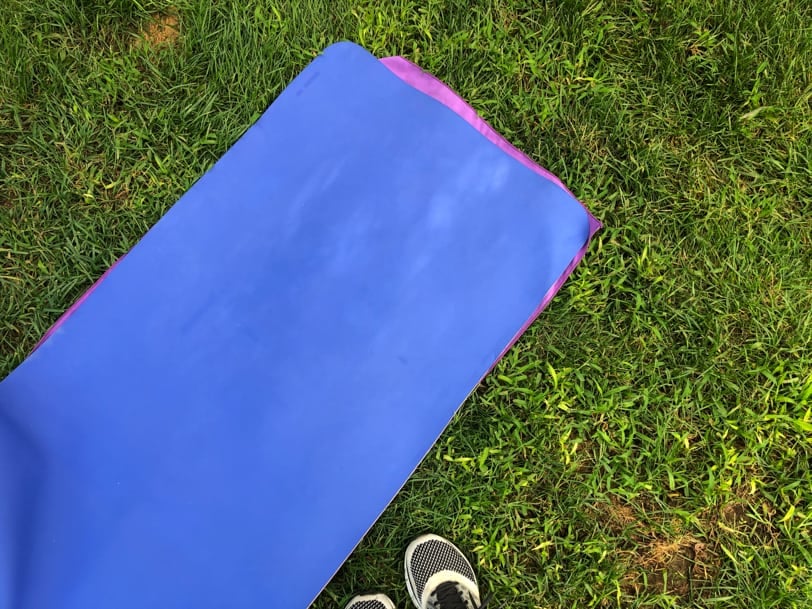 outdoor yoga class