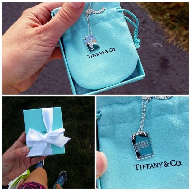 nike womens half marathon tiffanys finisher necklaces