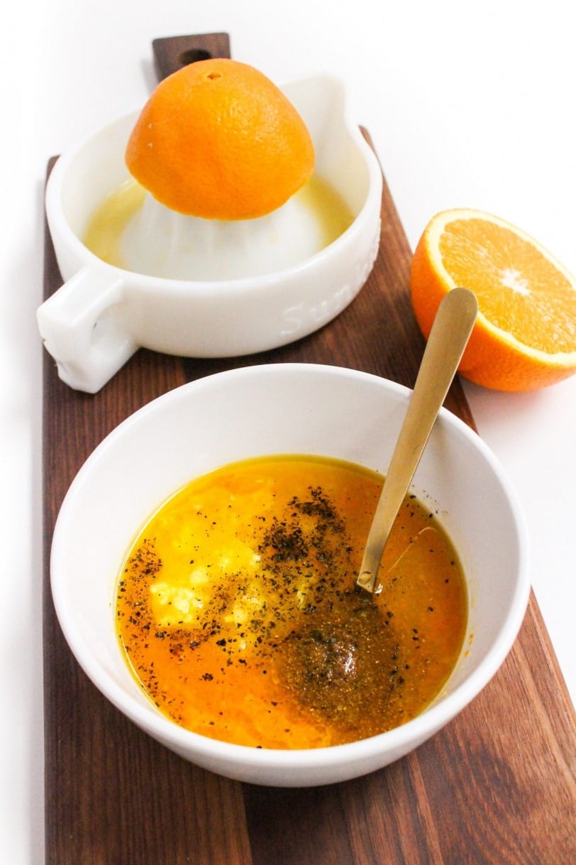 juicing oranges for ginger honey salmon glaze
