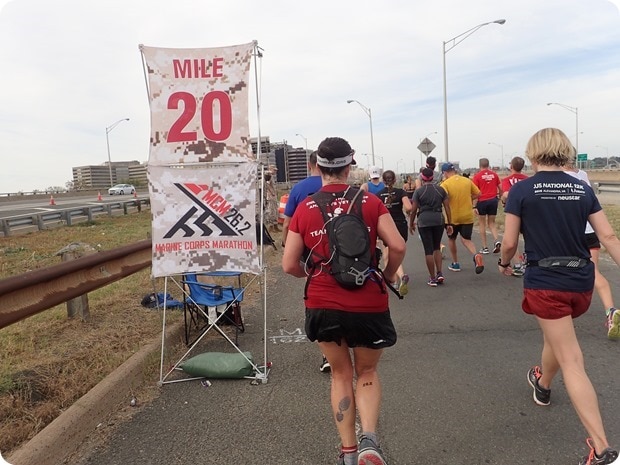 marine corps marathon mile 20