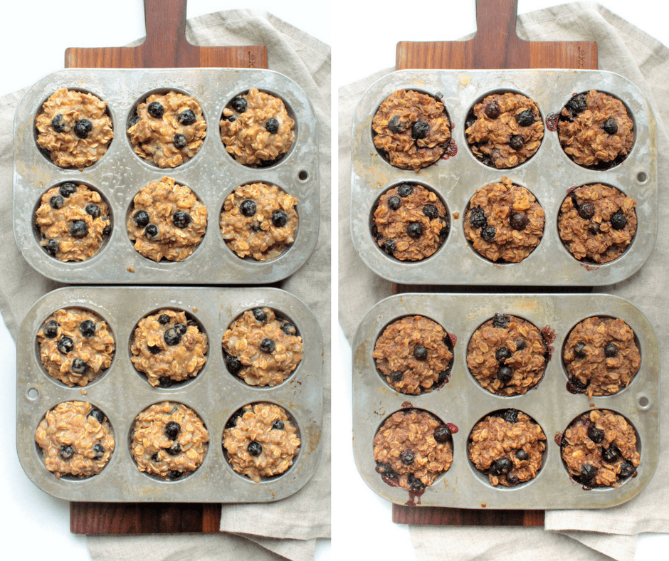 how to make blueberry baked oatmeal power bites