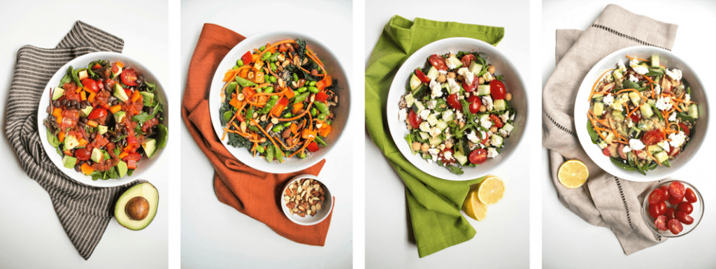how to love veggies - grain salad bowls