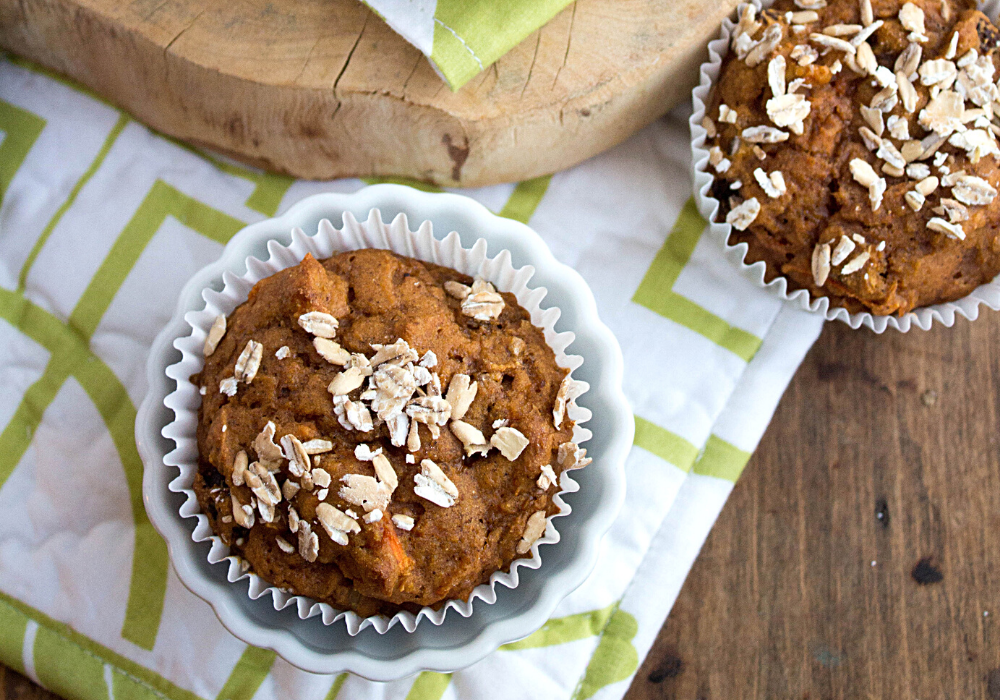 vegan carrot cake muffins