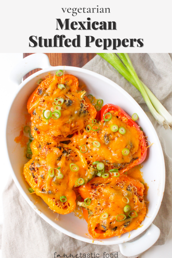 vegetarian Mexican stuffed peppers